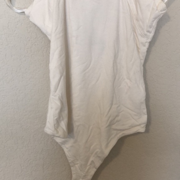 Superdown Gene Cross Front Bodysuit in White - Picture 7 of 13